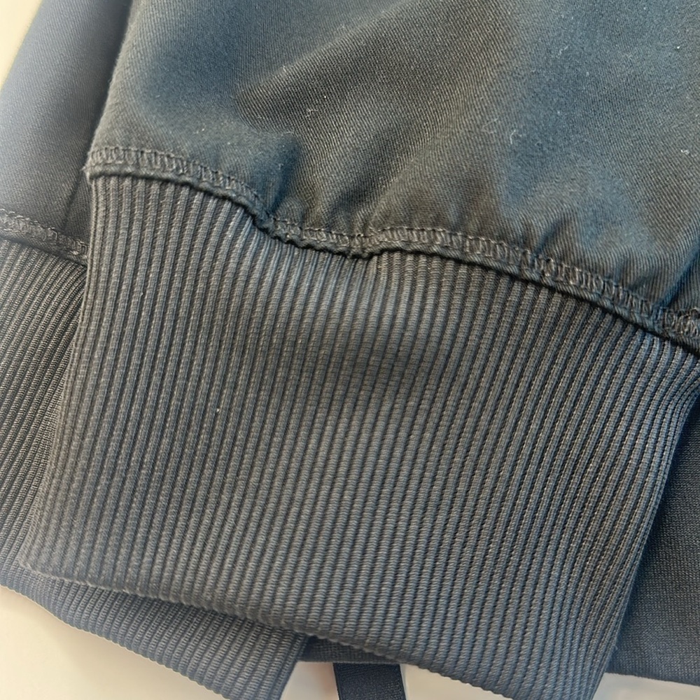 Black jogger scrub Pants with Reflective Stripes - Picture 6 of 6
